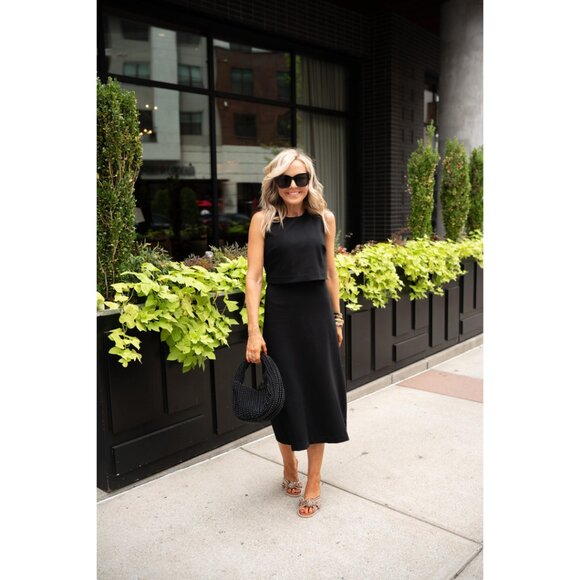 SPANX Ponte Overlay Dress in Classic Navy Size Small - Picture 1 of 11